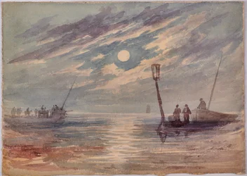 Zeegezicht bij nacht