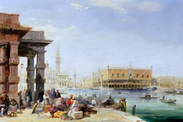 Het Dogepaleis vanaf Santa Maria della Salute