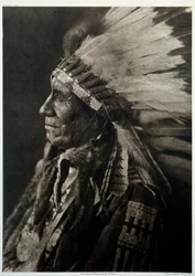 Portret Van Indiaanse Hoofdman