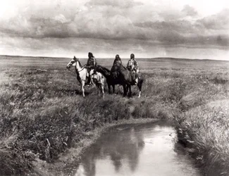 Drie Amerikaanse Indiaanse Hoofden, c.1900