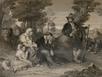 Contadina Familie Gevangenen met Banditti