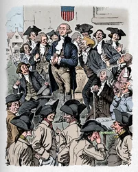 George Washington probeert te liegen, ca 1900