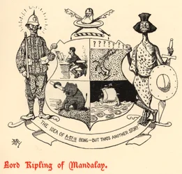 Lord Kipling van Mandalay (gravure)
