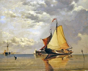 Nederlandse Boten bij Fort Lillo, Monding van de Schelde