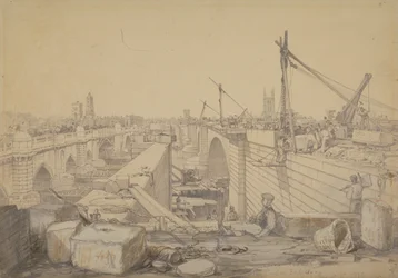 De Bouw van de London Bridge, 1830