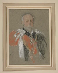Kroning van Eduard VII. Portret: prins Christiaan van Sleeswijk-Holstein