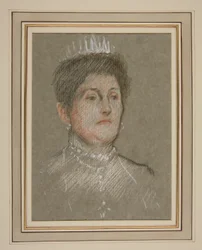 Kroning van Eduard VII. Portret: prinses Beatrice van Battenberg