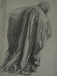 Figurenstudie voor Galahad