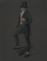 Figuurstudie voor figuur van Dr. Casper Wistal