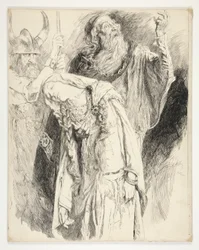 Lear met Cordelia dood in zijn armen, Act V, Scene iii, King Lear
