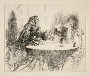 Schets voor De edele beschermheer