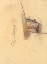 Studie voor De Geest van Licht - muurschildering in het State Capitol Building in Harrisburg, Pennsylvania, 1902-1911 (voltooid door John Singer Sargent)