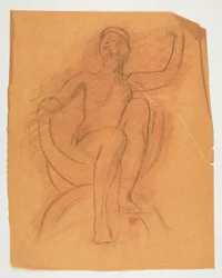 Studie voor de Genius van de Staat figuur