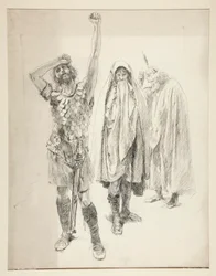 Studie voor een niet-geïdentificeerd Shakespeare-stuk