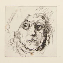 Studie van Benjamin Franklin voor de muurschilderingen in het Staatskapitool gebouw in Harrisburg, Pennsylvania, 1902-1911 (voltooid door John Singer Sargent)