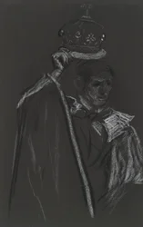 Studie van een pair voor de kroning van Eduard VII