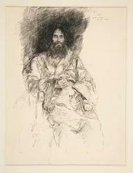 Studie van een bebaarde man (Shakespeare)