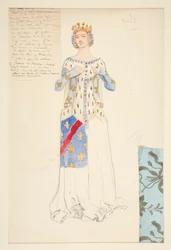 De Koningin, kostuumschets voor King Richard II