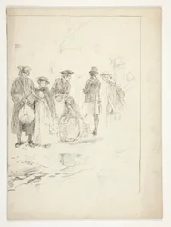 Ongedateerde illustratie bij Oliver Goldsmith