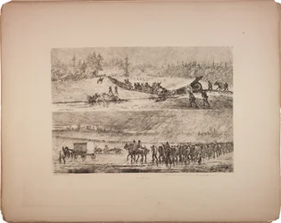 Vast in de modder, 1876