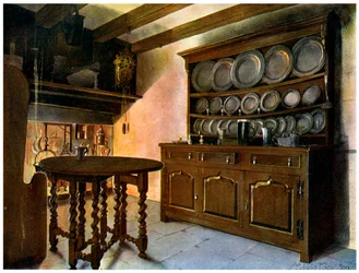 Eikenhouten Welsh dressoir