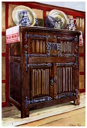 Eiken Dubbele Kast