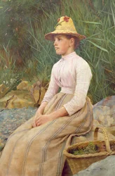 Zittende Dame