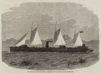 IJzeren Kanonneerboot gebouwd in Sydney, Australië, voor de Nieuw-Zeelandse regering