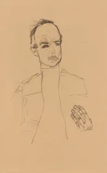2022 NYR 20682 0724 001(egon schiele zittend jongen met gevouwen handen portretstudie dr oska011034)