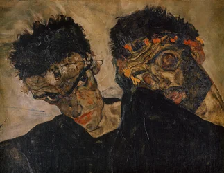 Die Eremiten (olieverf op doek)