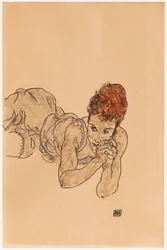 Liggende vrouw, 1917