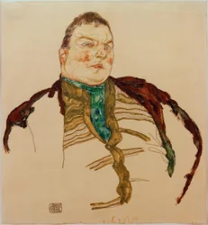 Portret van een dikke man