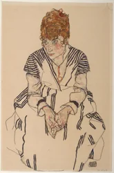 Portret van de schoonzus van de kunstenaar, Adele Harms, 1917