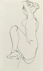 Liggend vrouwelijk naakt, 1913