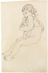 Zittend kind, 1916