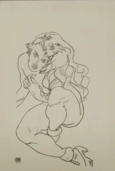 Zittende Naakt, 1917