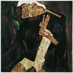 De dichter (schilderij op doek)