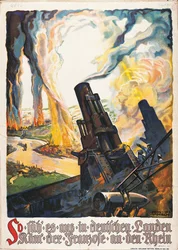 Propagandaposter uit de Eerste Wereldoorlog