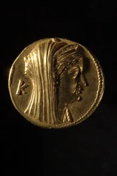 Griekse Oktadrachme van Arsinoë II, 240 v.Chr., achteraanzicht