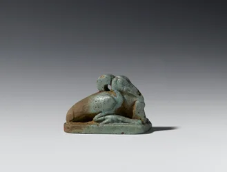 Kleine figuur van een ibis, Late Periode tot Ptolemaeïsche Periode, 664-30 v.Chr.