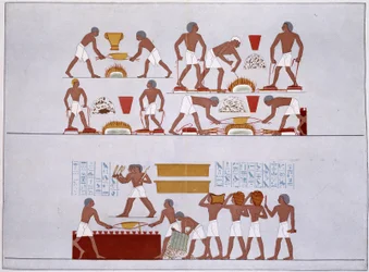 Werkplaats van de Rothennou-goudsmeden - facsimile van de fresco