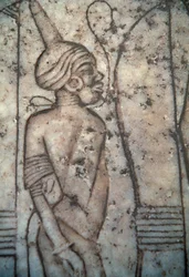 Nubische gevangene, reliëf Egyptische beschaving