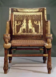 Stoel behorend tot Prinses Satamun, dochter van Amenophis III, Nieuwe Koninkrijk