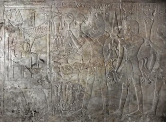 Egyptische oudheid: reliëf van het graf van Kha em Het