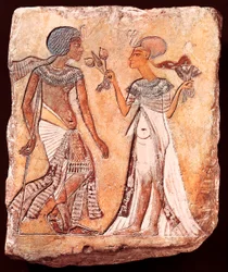 Koning Smenkhkare en zijn vrouw Meritaton