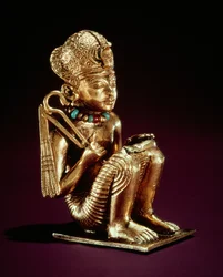 Hanger die Amenophis III voorstelt, uit het graf van Toetanchamon, Nieuwe Koninkrijk