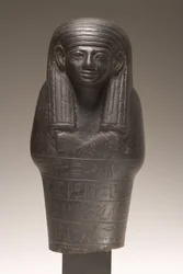 Shabti-figuur voor Amenemhat, Nieuwe Koninkrijk (dioriet)
