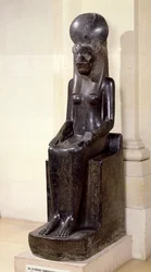 Standbeeld van de leeuwenkoppige godin Sekhmet, uit de Tempel van Moet, Karnak, Nieuwe Rijk, ca. 1391-1353 v.Chr.