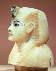 Stop uit een van de canopische urnen, uit het graf van Toetanchamon