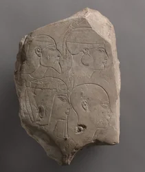 Proefstuk bewerkt aan beide zijden, ca. 1391-1353 v.Chr.